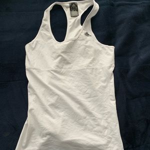 Adidas white athletic tank top